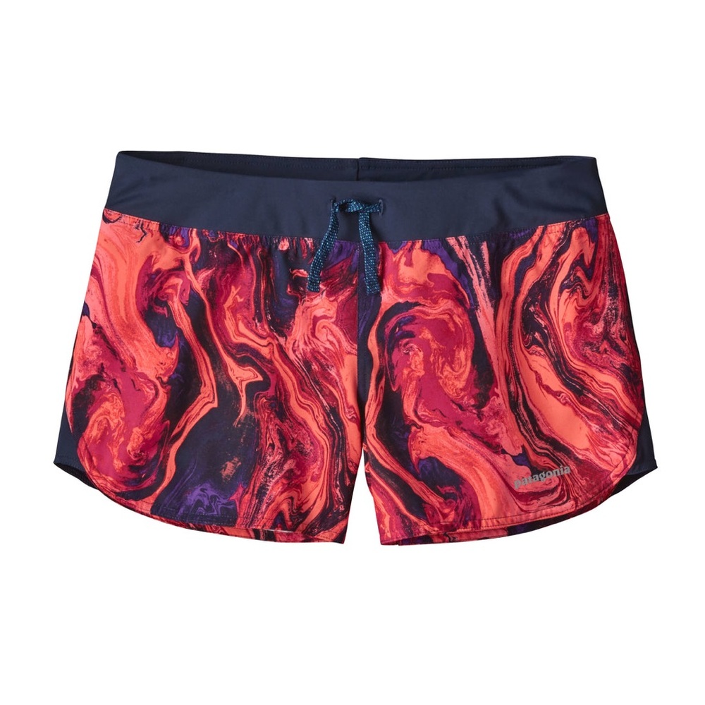 Patagonia Women’s Nine Trails Shorts- Rivermouth Print : Craft Pink Style #57621